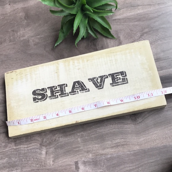 🎁 4/$25 - VINTAGE look Shave sign - bathroom decor - NEW - Picture 4 of 6